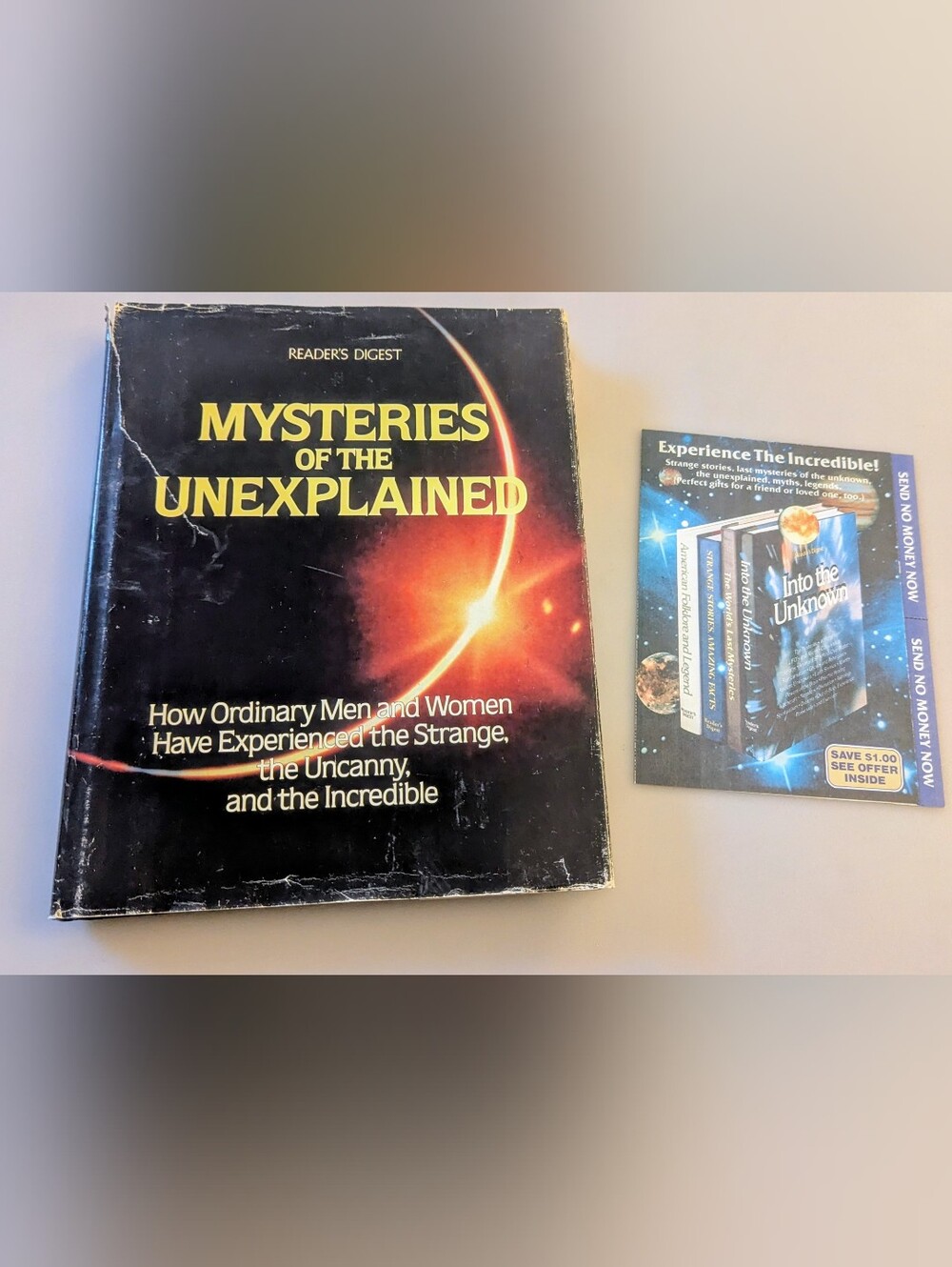 Vintage 1982 Mysteries of the Unexplained Reader's Digest Hardcover Book.